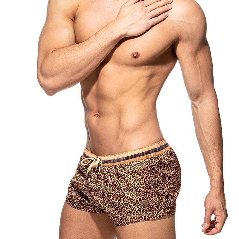 ADDICTED SWIM SHORTS Leopard ADS290 in brown