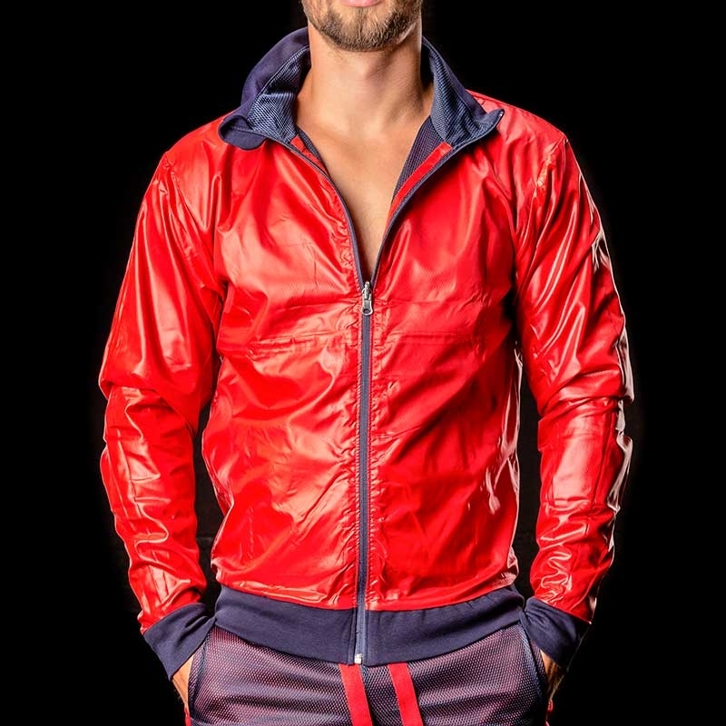 BARCODE Berlin JACKE MESH Double Face Ivo blue-red