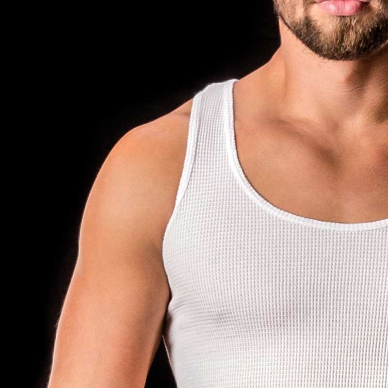 BARCODE Berlin TANK Top Thermo Omar wabe-white