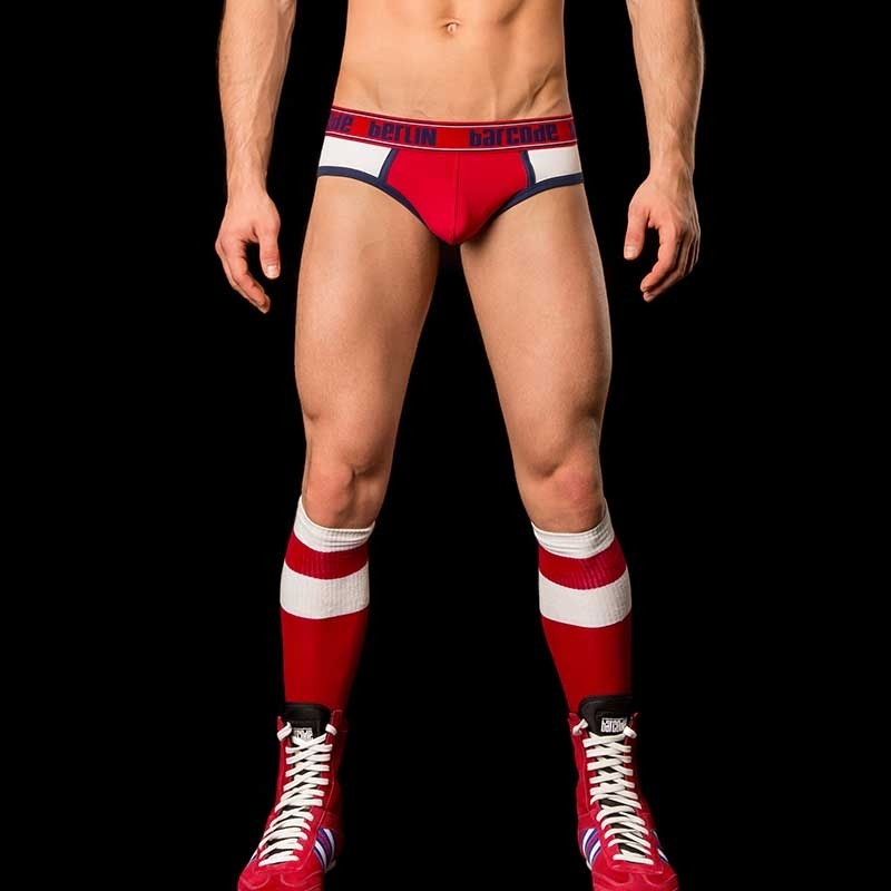 BARCODE Berlin BRIEF giant Brixton push-up white-red