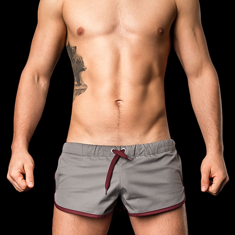 BARCODE Berlin SHORTS LIMITED gym sprint 10090 grey-bordeaux