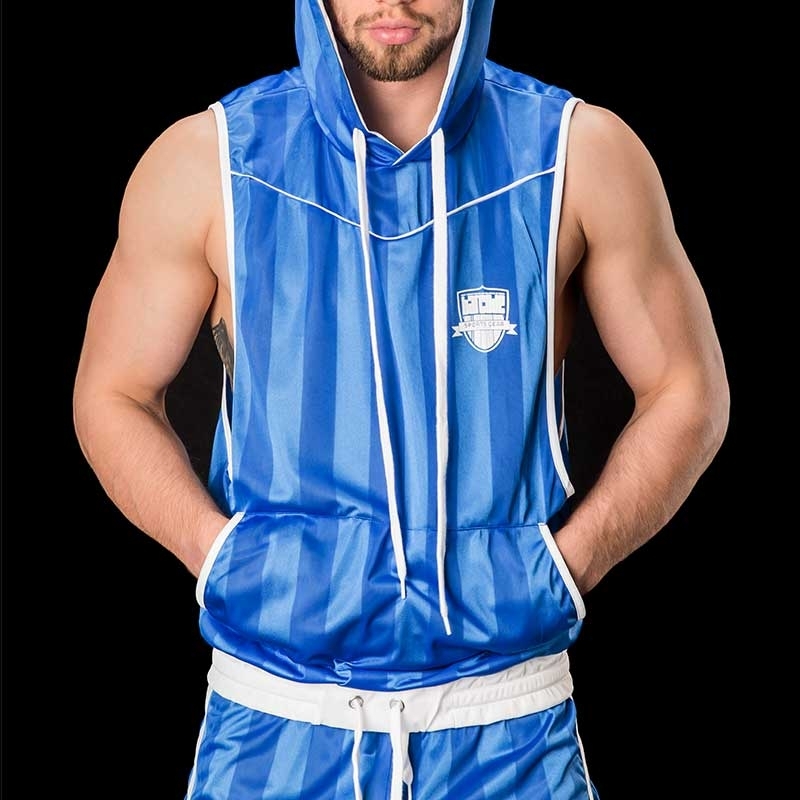 BARCODE Berlin T-SHIRT sport TANK HOODIE Spieler MANUEL blue