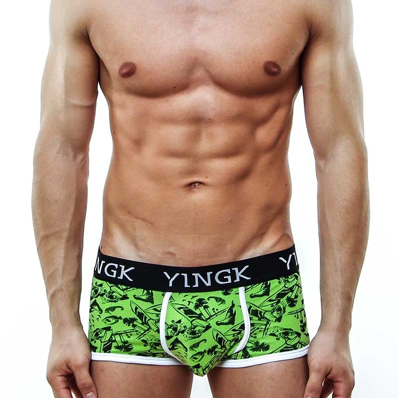 YINGK PANTS micro SURFER Style lift-up green