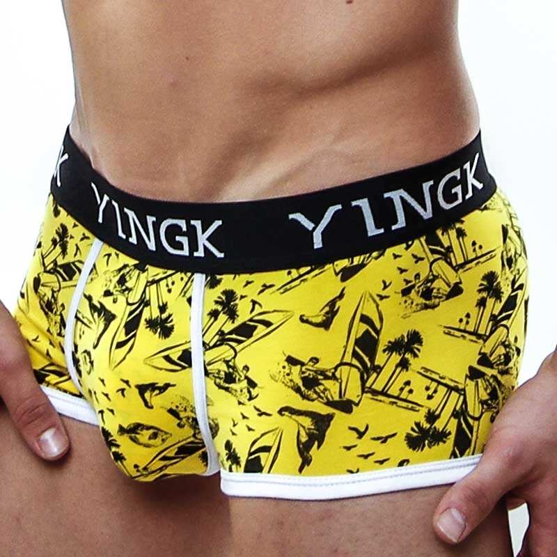 YINGK PANTS micro SURFER Style lift-up yellow