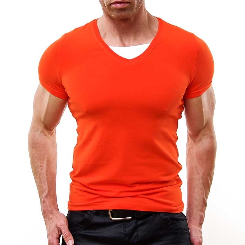 SUBLEVEL T-Shirt relax bodystyle DUSTIN stretch coral
