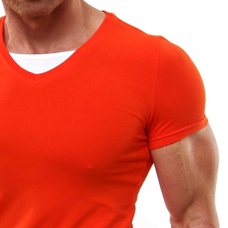 SUBLEVEL T-Shirt relax bodystyle DUSTIN stretch coral