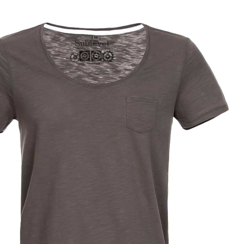 SUBLEVEL T-Shirt casual loose EFREM gray-brown