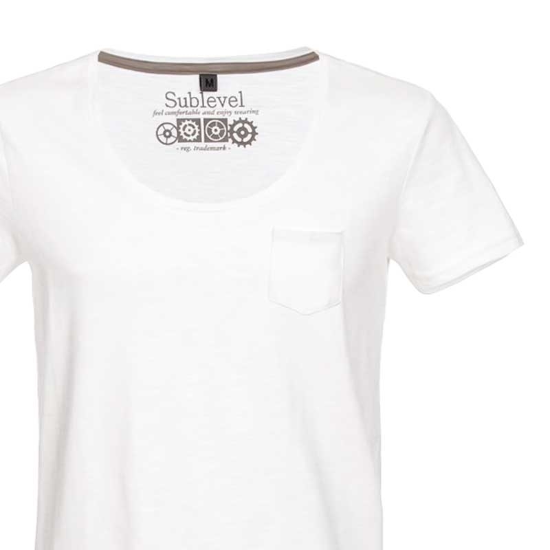 SUBLEVEL T-Shirt casual loose EFREM white