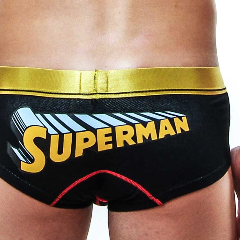 MOOD PANTS hot slinky Push up star SUPERMAN gold-black