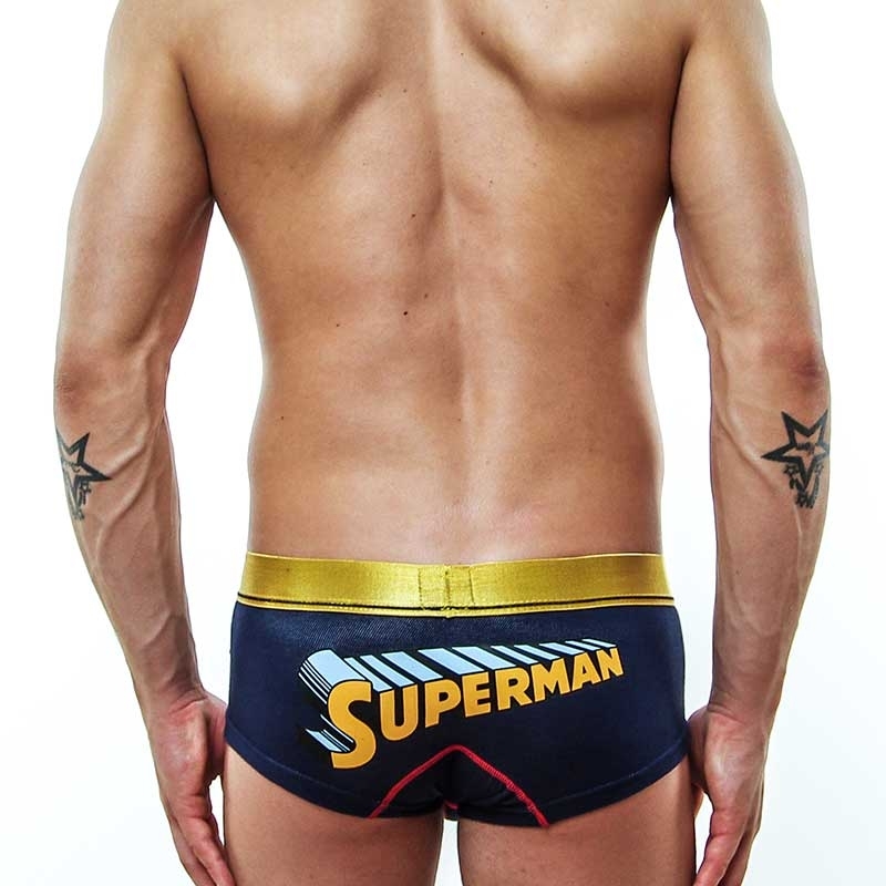 MOOD PANTS hot slinky Push up star SUPERMAN gold-navy