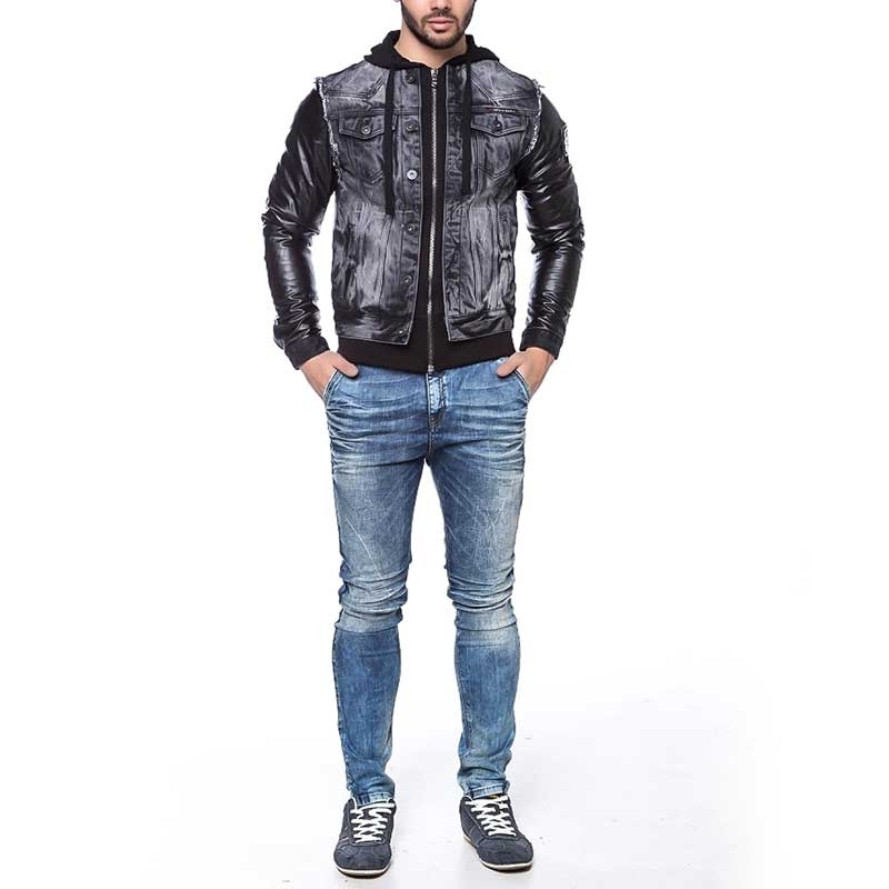 CIPO and BAXX wet JEANSJACKE C1290 in black