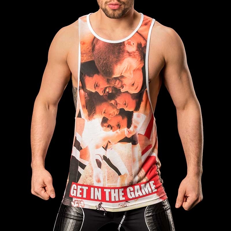 BARCODE Berlin TANK Top low cut IN THE GAME 91092 football red