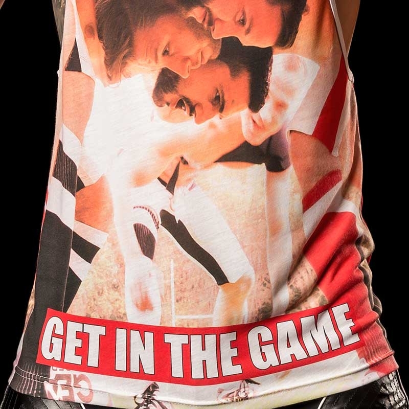 BARCODE Berlin TANK Top low cut IN THE GAME 91092 football red