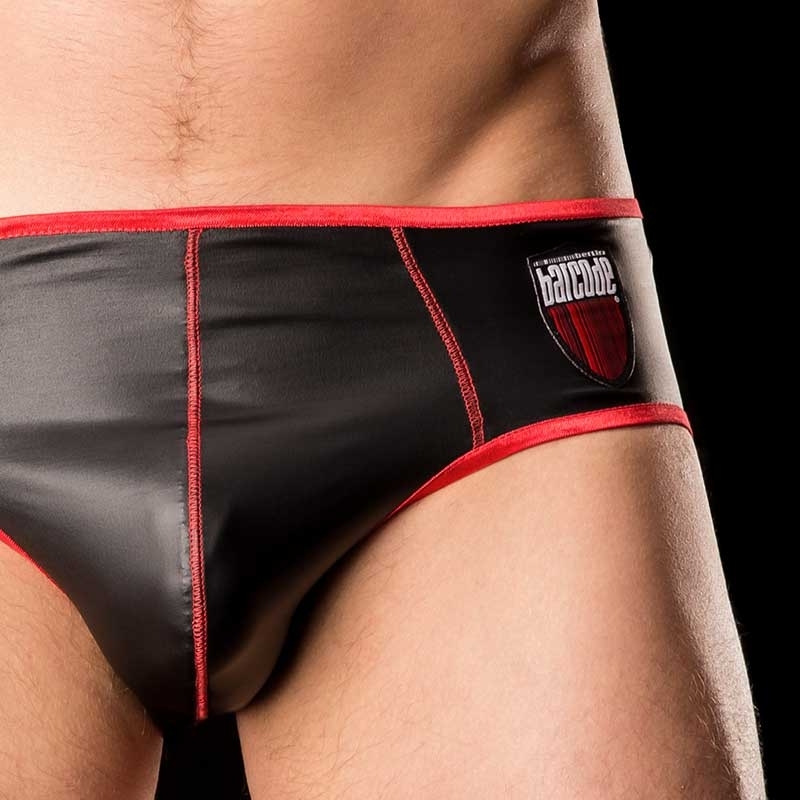 BARCODE Berlin BRIEF WET club Laboratory backless 91110 kinky red