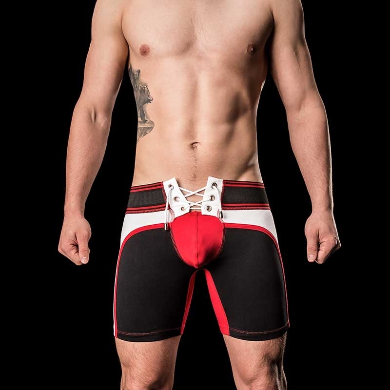 BARCODE Berlin SHORTS american football ROCKO 91109 athletic pants white-red
